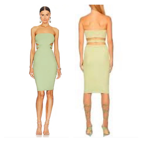Susana Monaco NWT Tube Cut Out Center in Clover Green (A011) - Picture 1 of 13